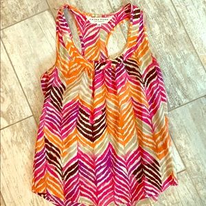 Trina Turk Summer Print Top- size petite